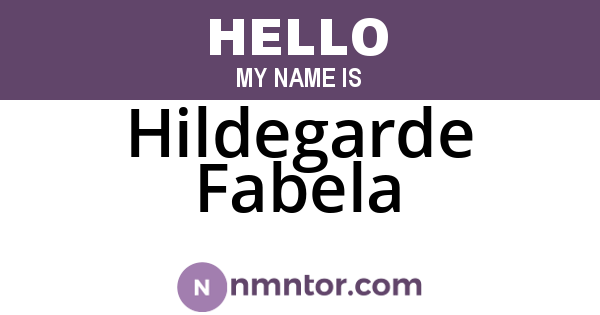 Hildegarde Fabela
