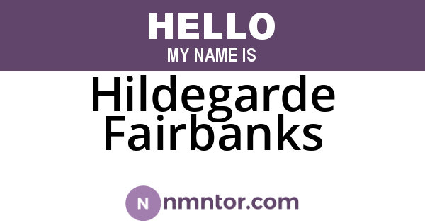 Hildegarde Fairbanks