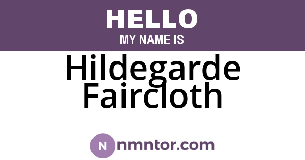 Hildegarde Faircloth