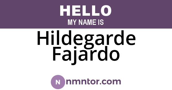 Hildegarde Fajardo