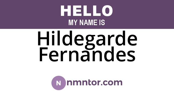 Hildegarde Fernandes