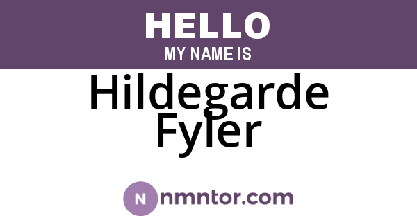 Hildegarde Fyler