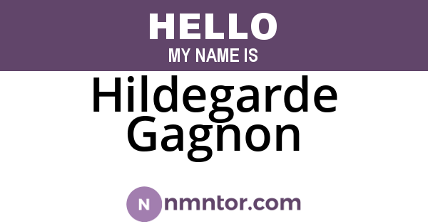 Hildegarde Gagnon