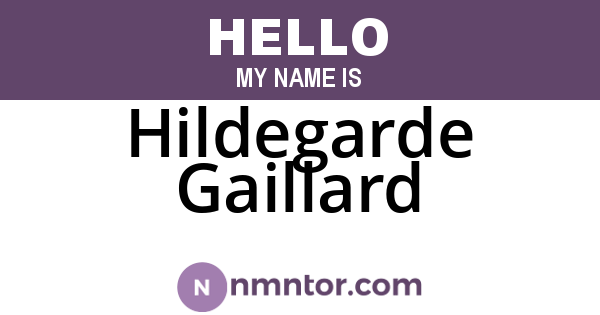 Hildegarde Gaillard