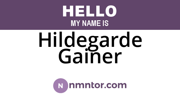 Hildegarde Gainer