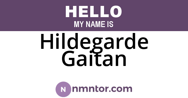 Hildegarde Gaitan