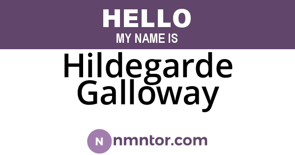 Hildegarde Galloway