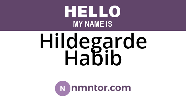 Hildegarde Habib