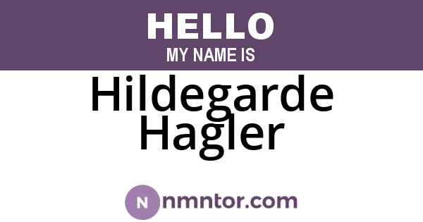Hildegarde Hagler