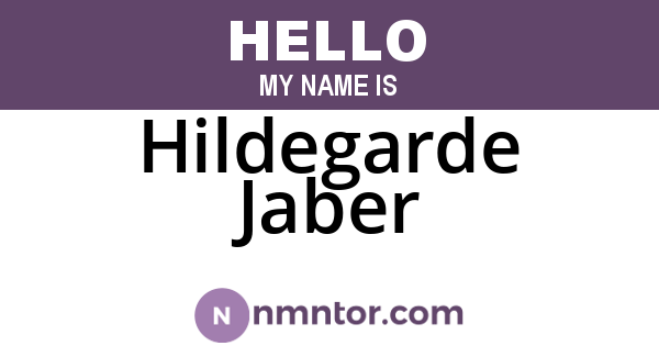 Hildegarde Jaber