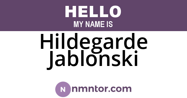 Hildegarde Jablonski