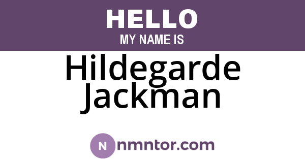 Hildegarde Jackman