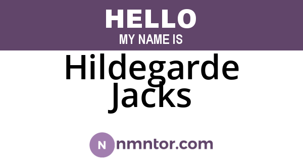 Hildegarde Jacks
