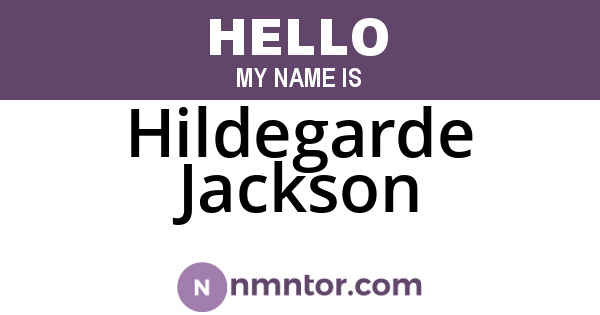 Hildegarde Jackson