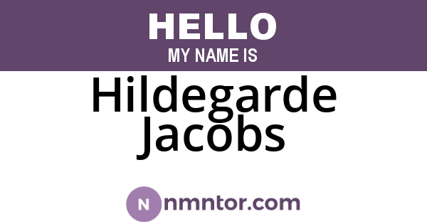 Hildegarde Jacobs