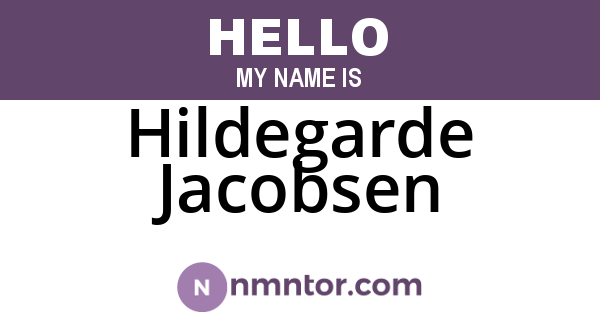 Hildegarde Jacobsen