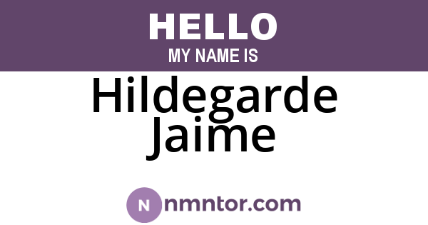 Hildegarde Jaime