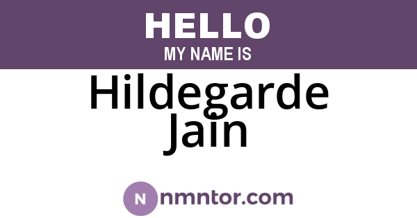 Hildegarde Jain