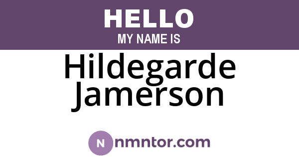 Hildegarde Jamerson