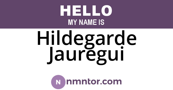 Hildegarde Jauregui