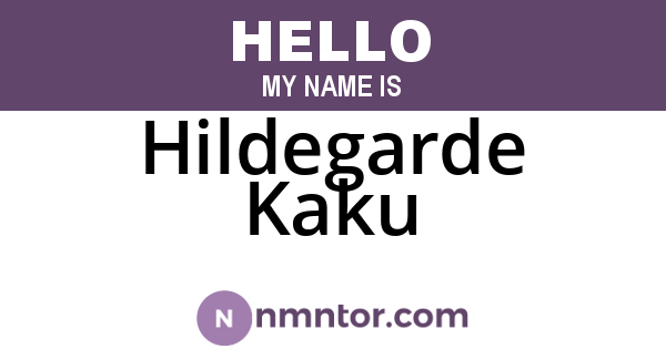 Hildegarde Kaku