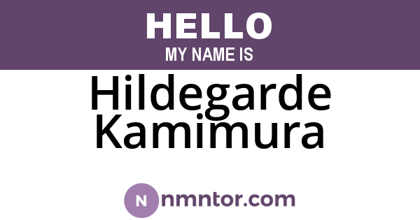 Hildegarde Kamimura