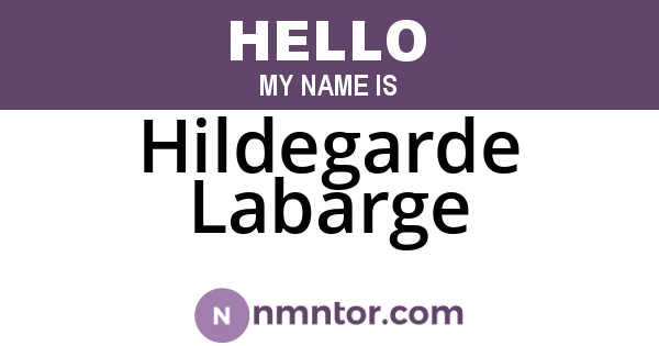 Hildegarde Labarge