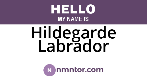 Hildegarde Labrador