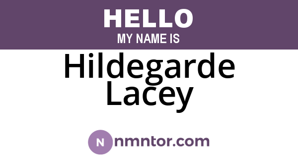 Hildegarde Lacey