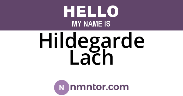 Hildegarde Lach
