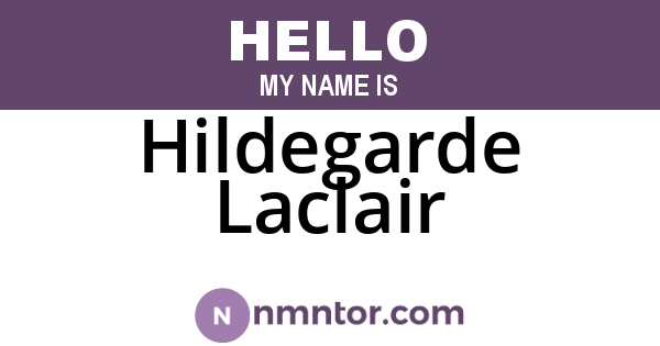 Hildegarde Laclair
