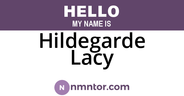 Hildegarde Lacy