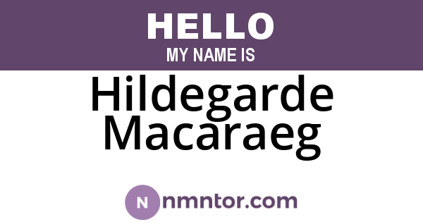 Hildegarde Macaraeg