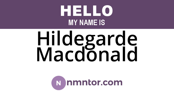 Hildegarde Macdonald