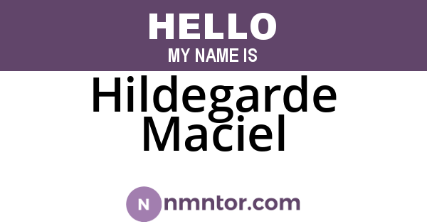 Hildegarde Maciel