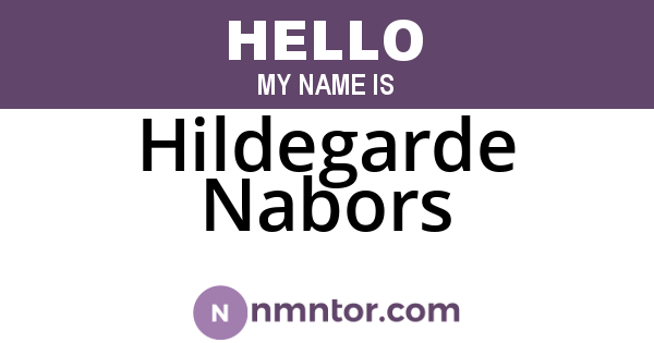 Hildegarde Nabors