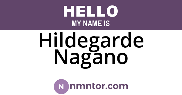 Hildegarde Nagano