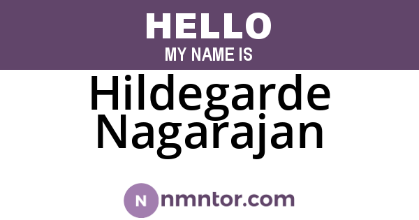 Hildegarde Nagarajan