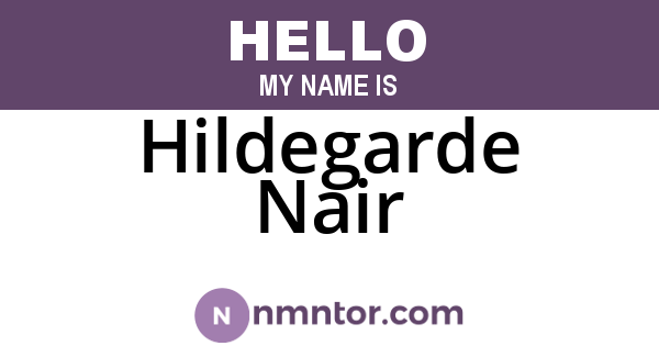 Hildegarde Nair