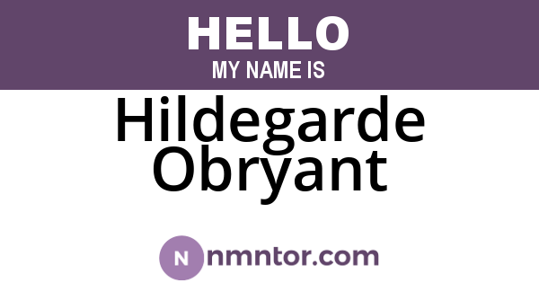 Hildegarde Obryant