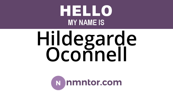 Hildegarde Oconnell