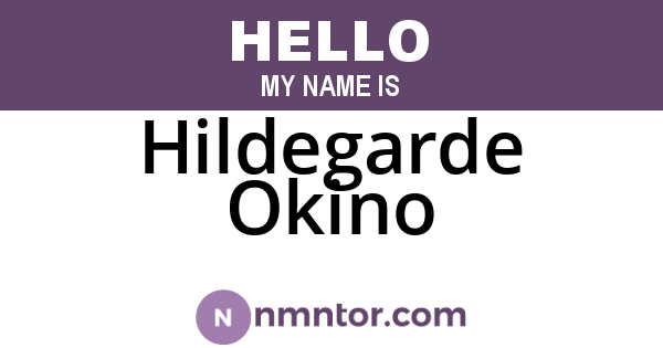 Hildegarde Okino