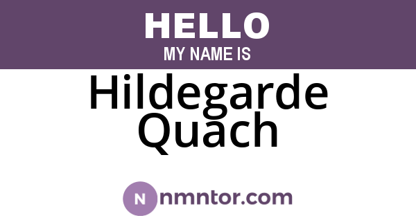 Hildegarde Quach