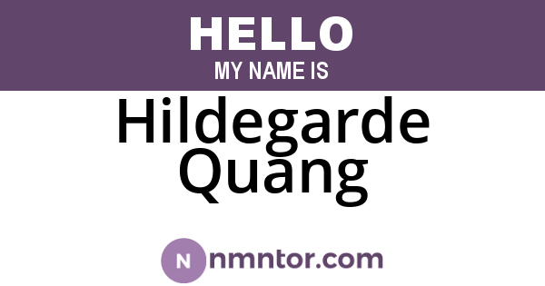 Hildegarde Quang