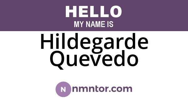 Hildegarde Quevedo