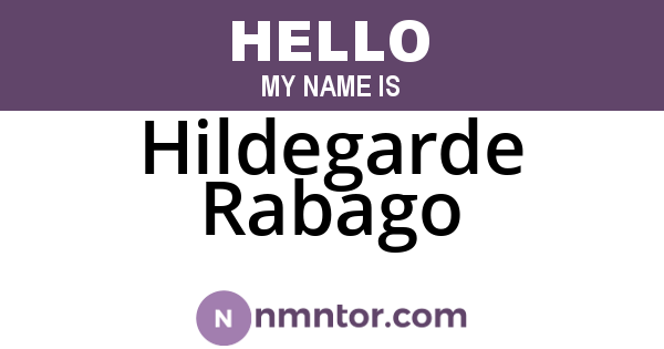 Hildegarde Rabago