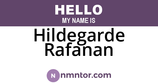 Hildegarde Rafanan