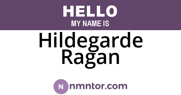 Hildegarde Ragan