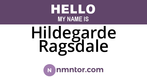 Hildegarde Ragsdale