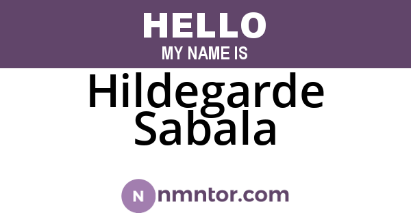 Hildegarde Sabala